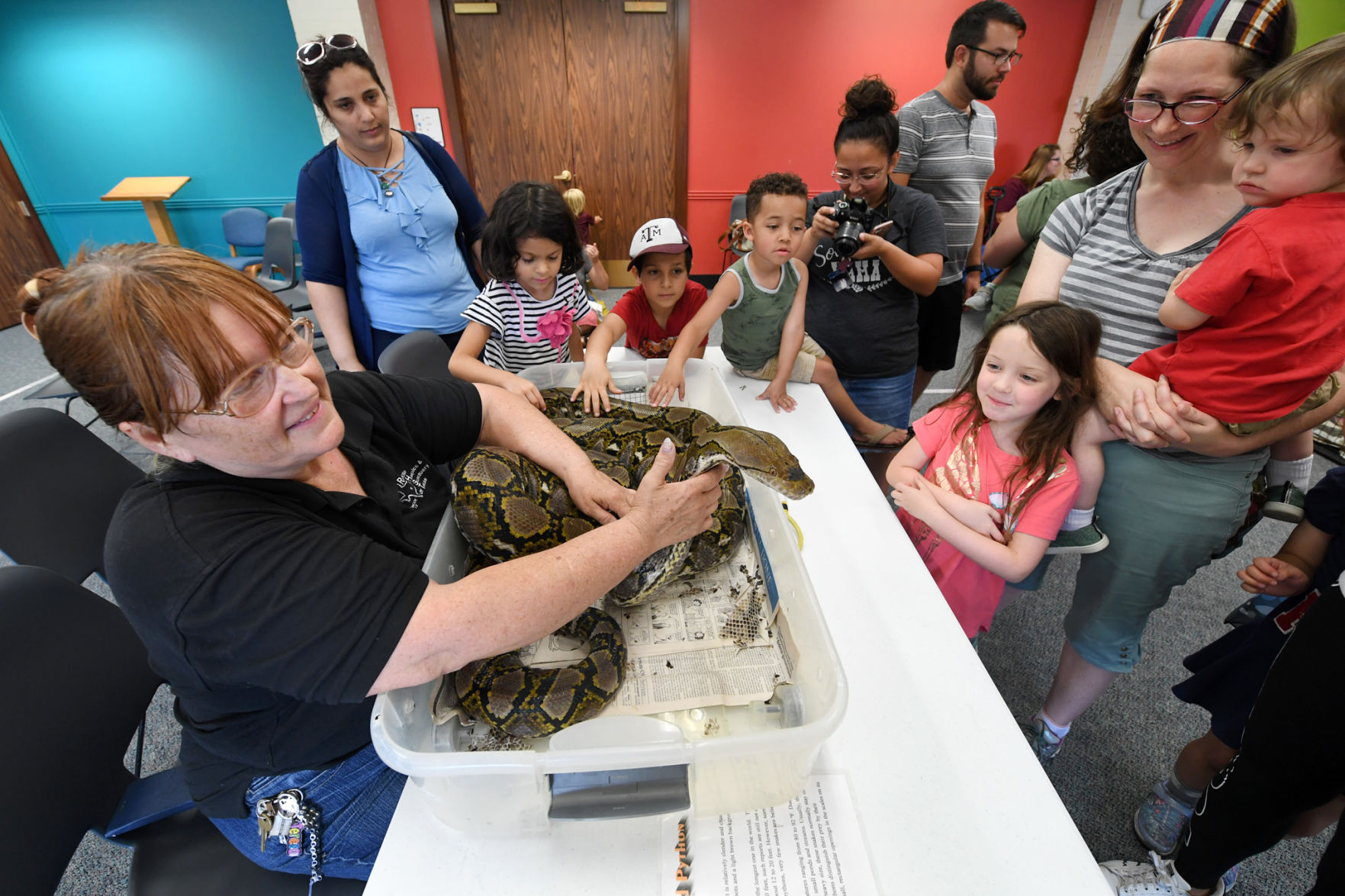 Reptile Day at the library